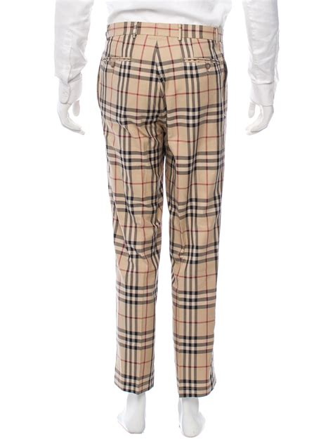 burgundy burberry tuxedo pants|burberry signatures for men.